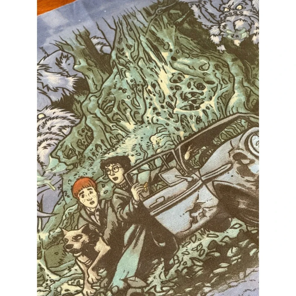 Harry Potter‎ Chamber of Secrets Pillowcase Forbidden Forest Ford Anglia Hedwig